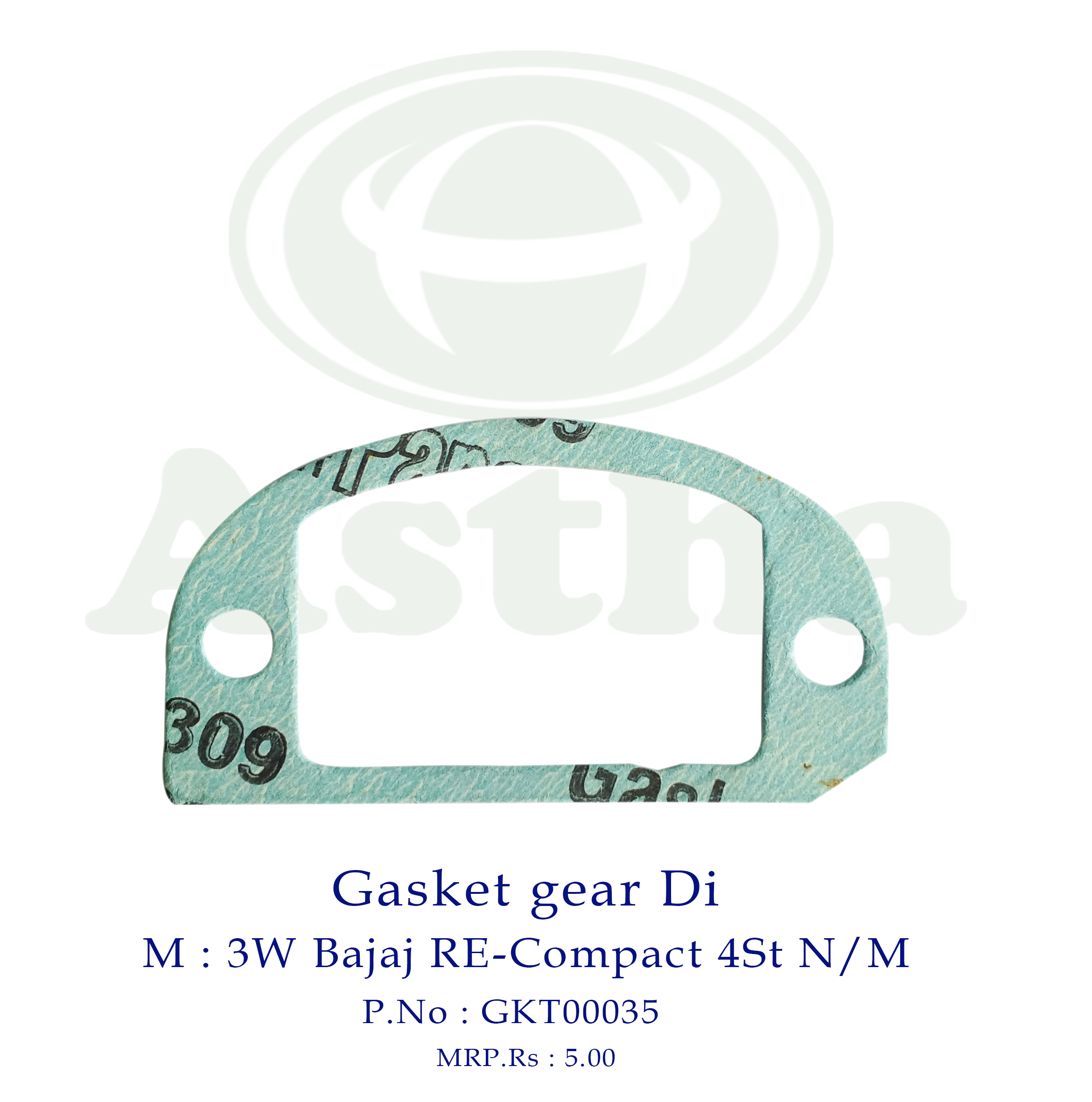 Gasket Gear Di 3W Bajaj RE 5-Port 2St O/M